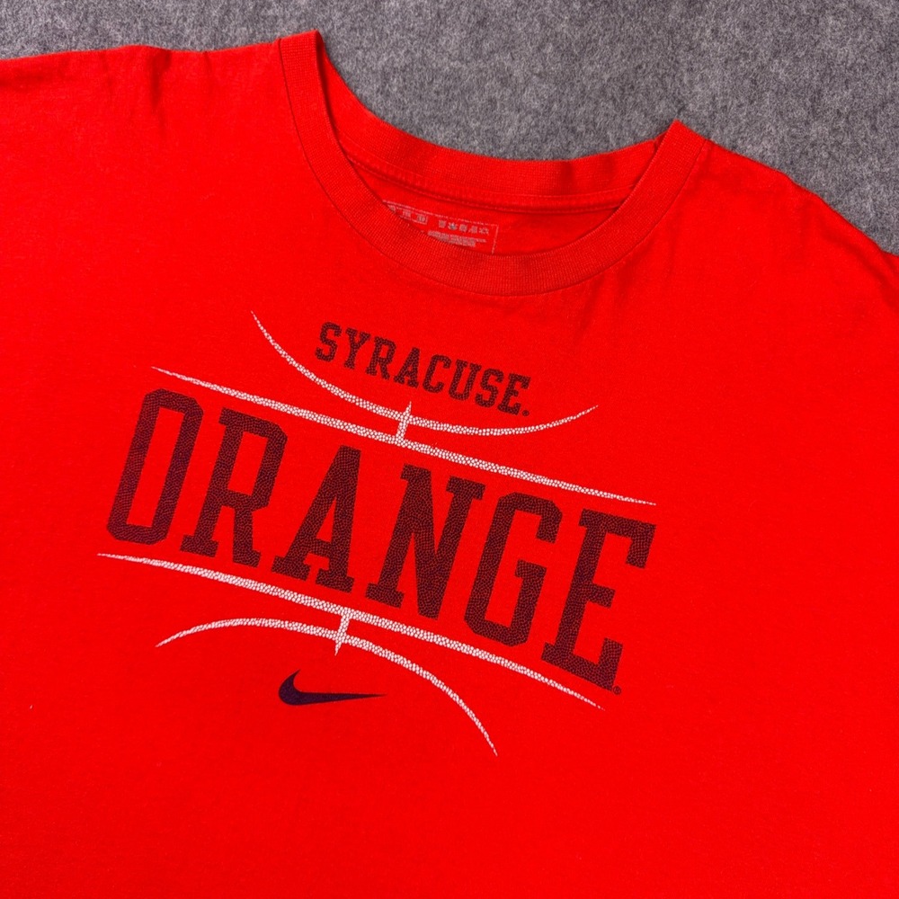 Nike Shirt Mens 2XL Syracuse Orange NCAA Basketball Athletic Graphic Tee Cuse